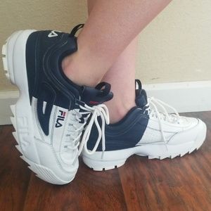 Fila Disruptors (blue and white) sz. 8 1/2